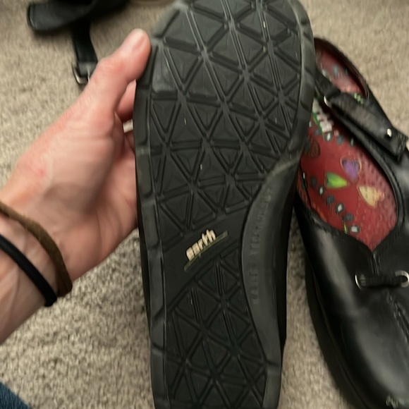 Earth Kalso 9 Clog Black Leather Good used condition see scuffs - Picture 4 of 5